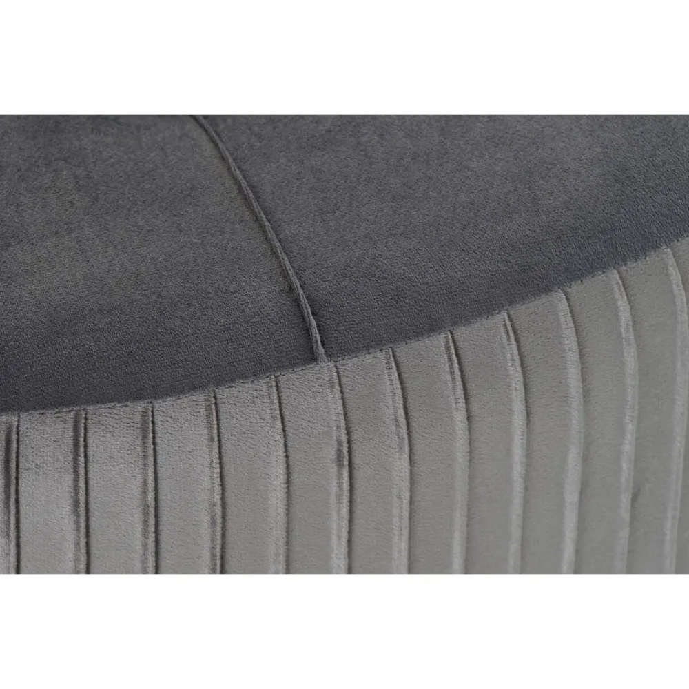 Suport pentru Picioare DKD Home Decor 80 x 80 x 38 cm Scandi Gri Lemn Кадифе Gri închis Velvet