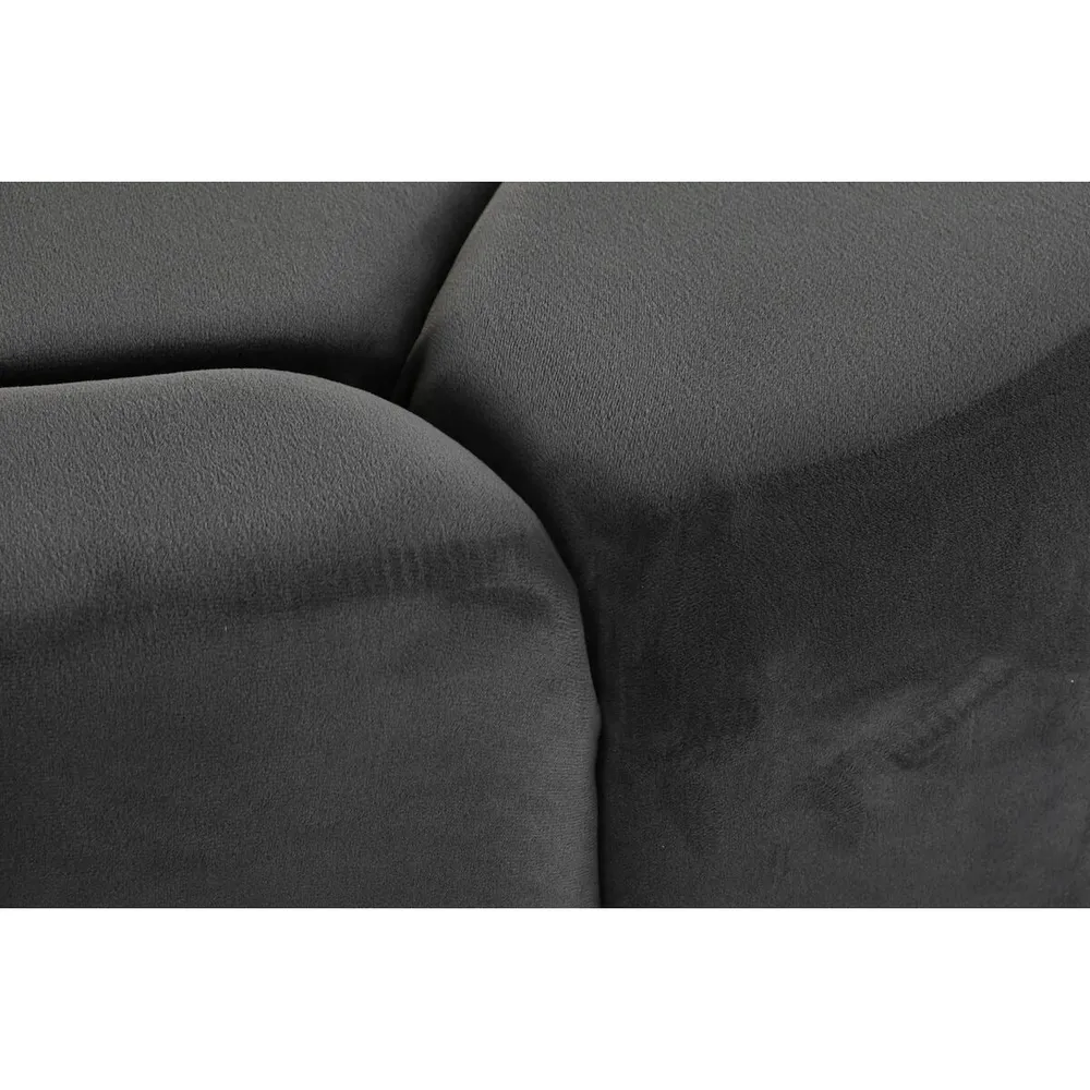 Suport pentru Picioare DKD Home Decor Gri 30 % Poliester (85 x 85 x 48 cm)