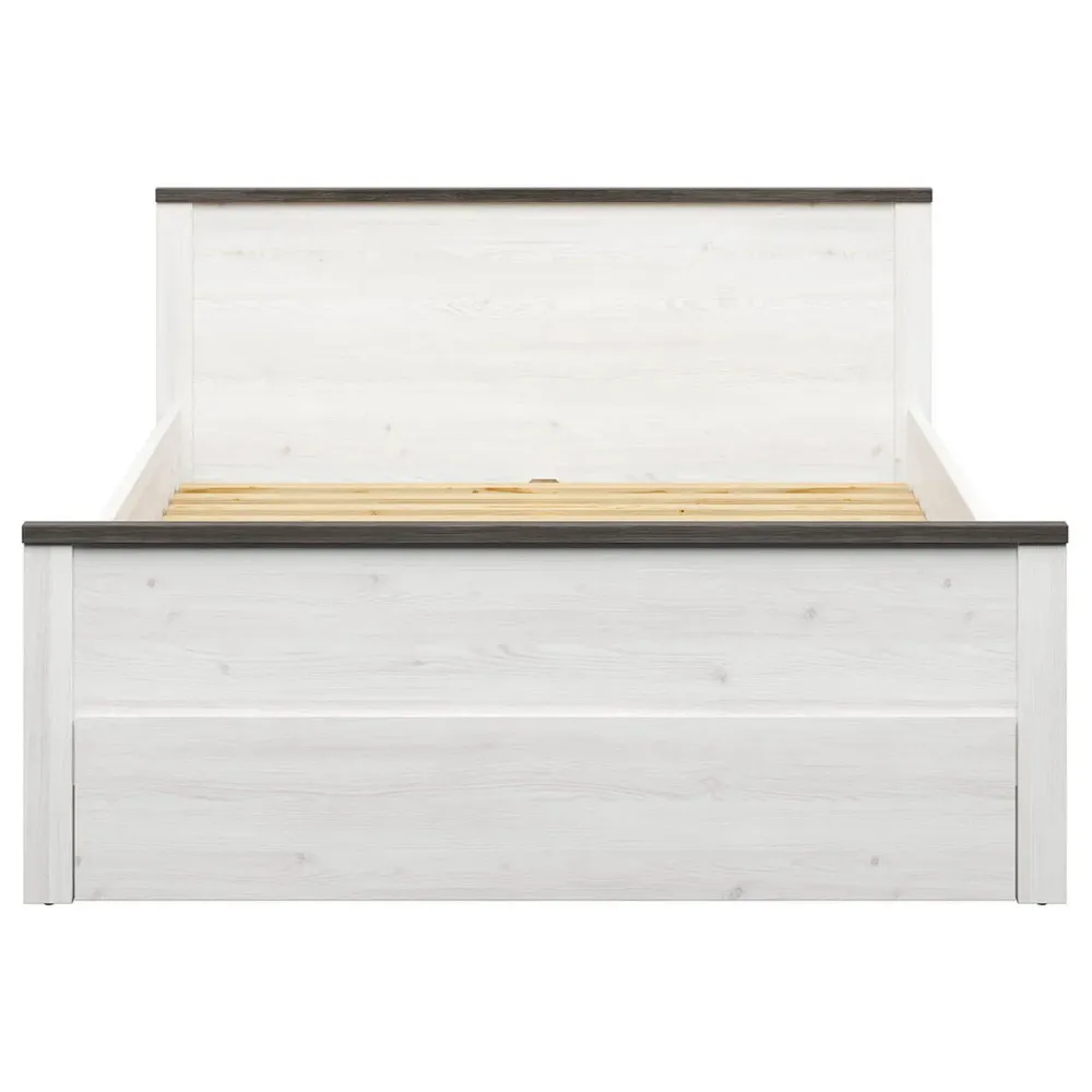 Cadru pat HESEN 160x200, pin deschis/pin larico, PAL