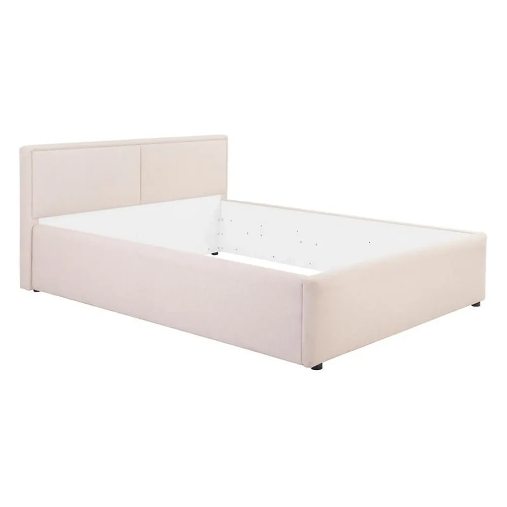 Cadru pat NEDIN 140x200, stofa clasica bej - Maya 03