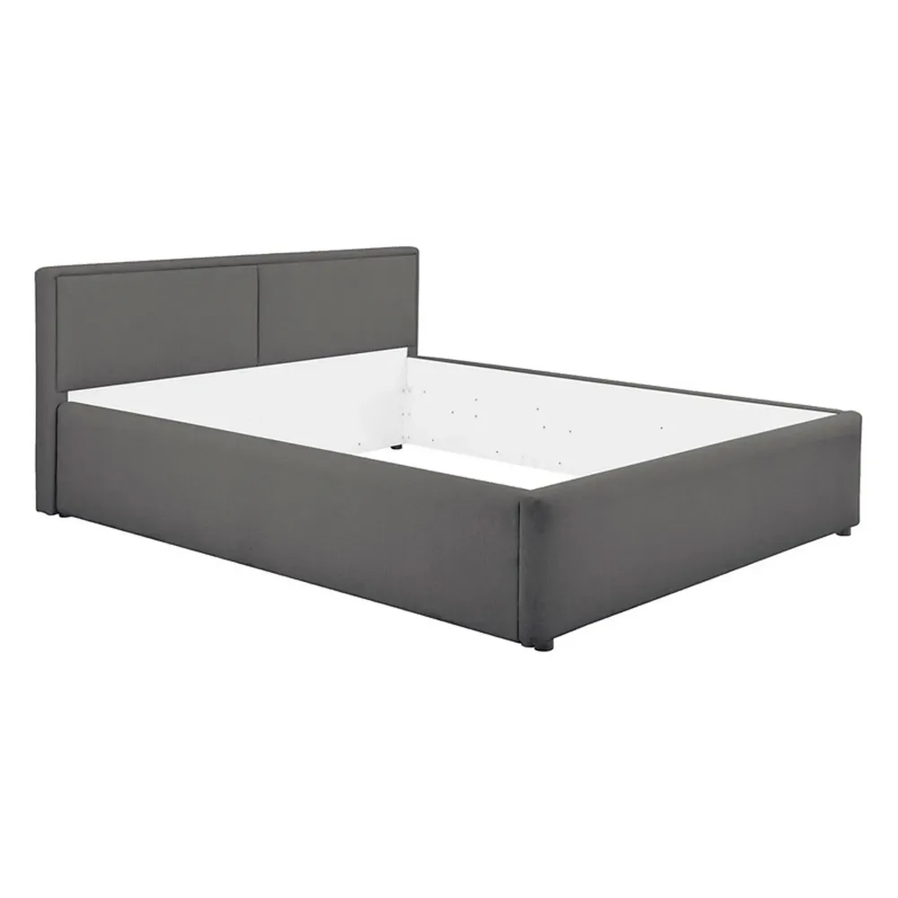 Cadru pat NEDIN 160x200, stofa clasica gri inchis - Maya 21