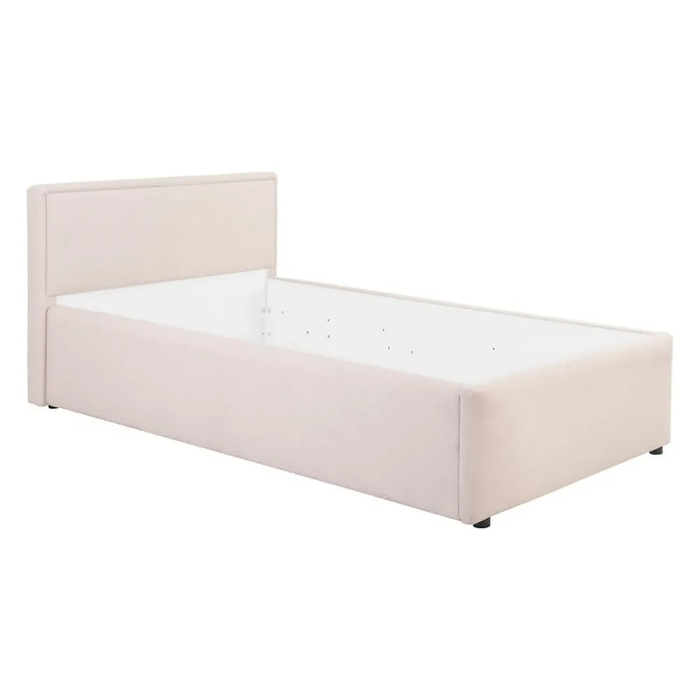 Cadru pat NEDIN 90x200, stofa clasica bej - Maya 03