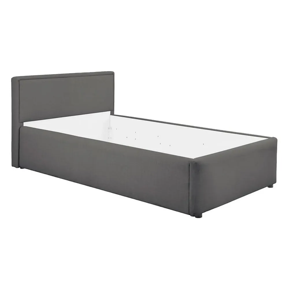 Cadru pat NEDIN 90x200, stofa clasica gri inchis - Maya 21