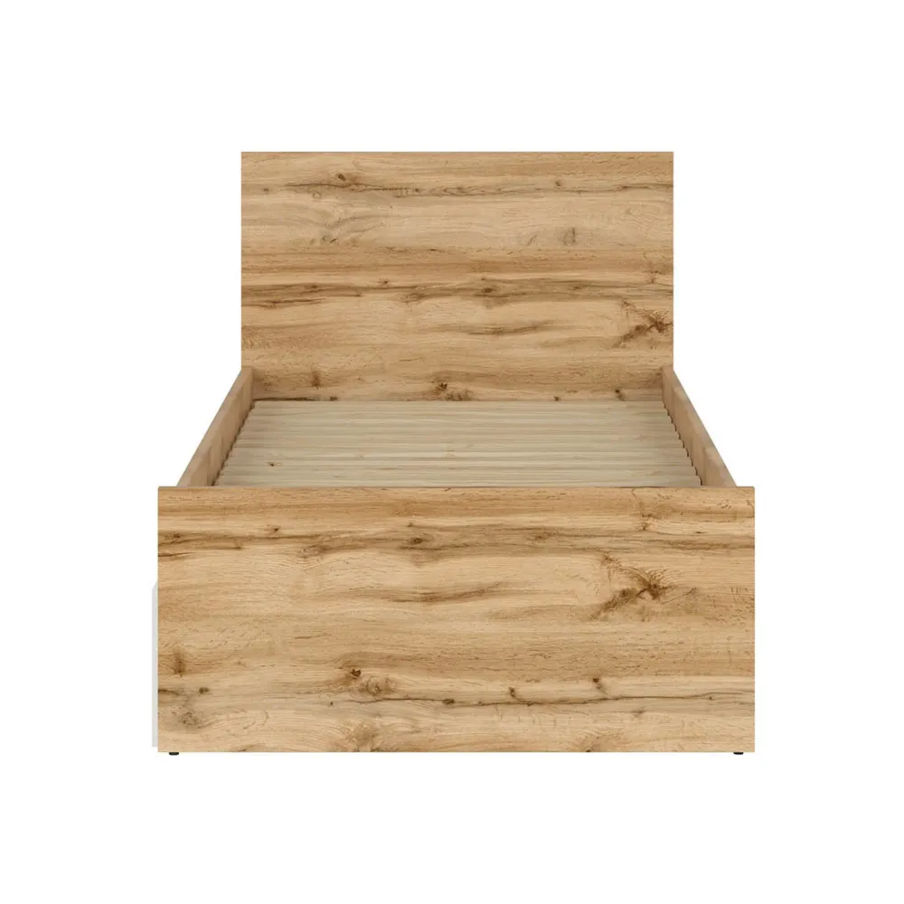 Cadru pat NUIS 90x200, stejar wotan, PAL laminat