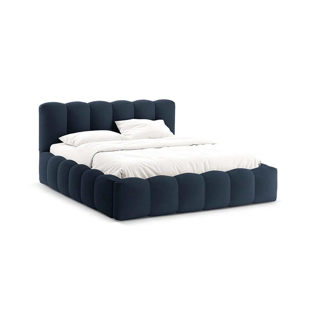 Pat albastru din textil moly 180 x 200 Lupine