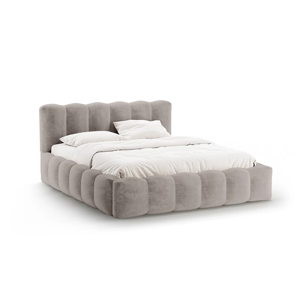 Pat capucino din textil chenille 180 x 200 Lupine
