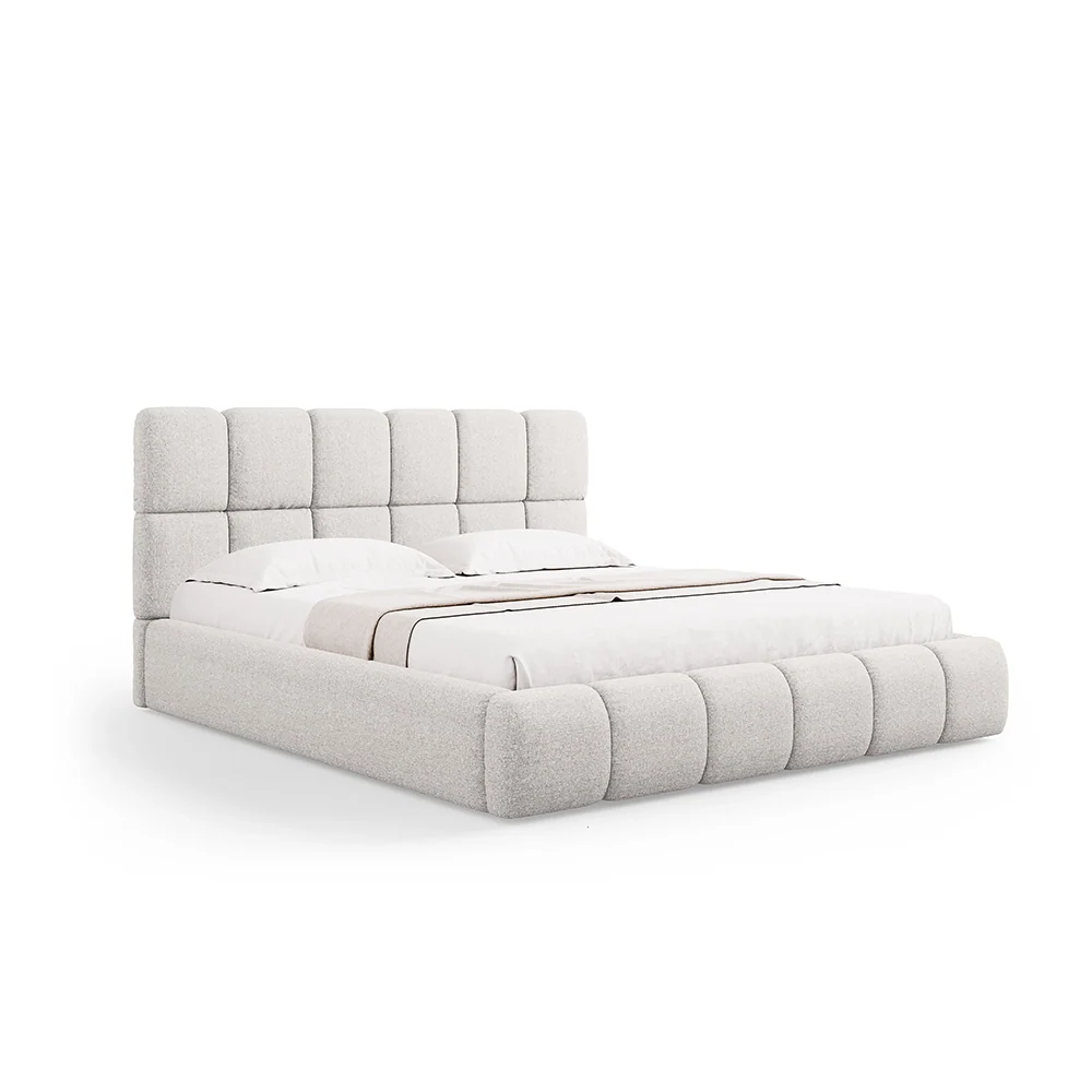 Pat gri deschis din chenille 180x200 cm Bellis
