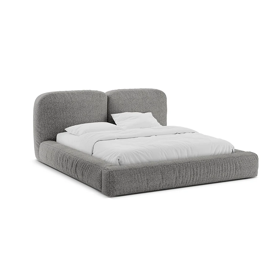 Pat gri grafit boucle 160 x 200 Martina