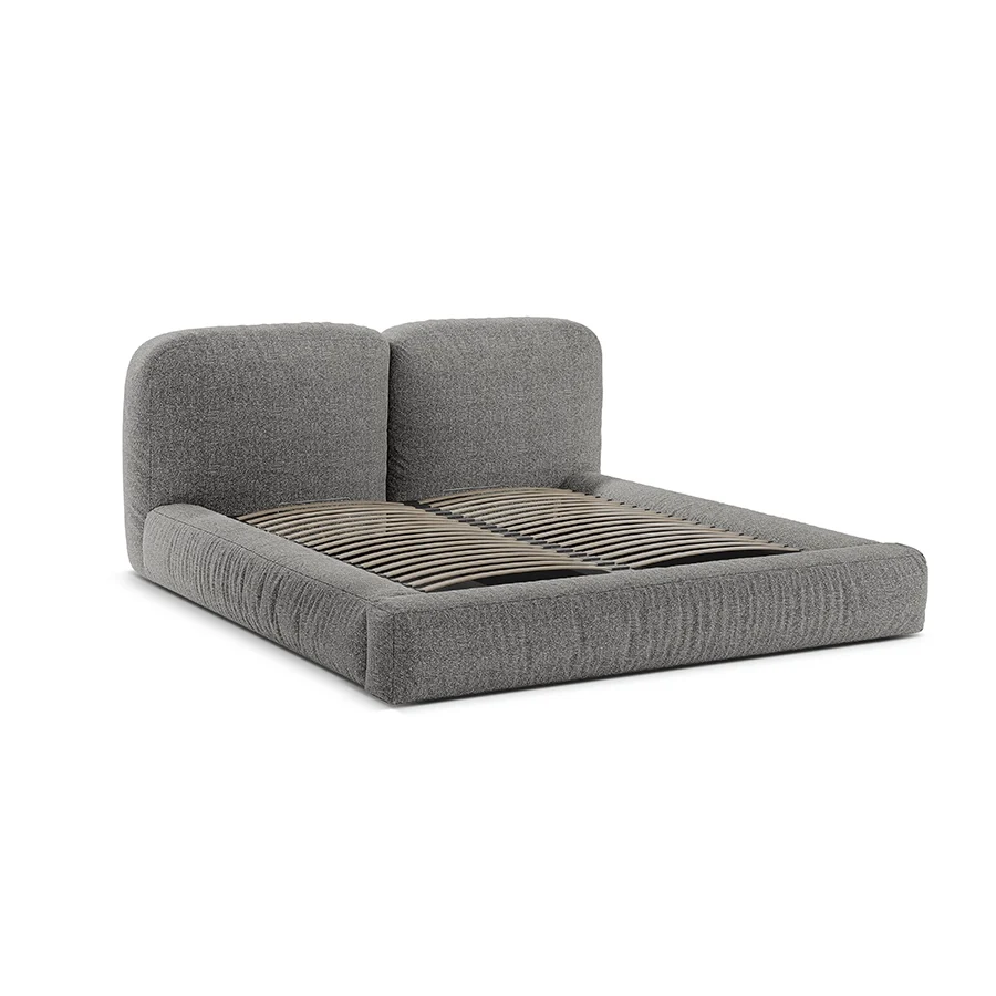 Pat gri grafit boucle 160 x 200 Martina