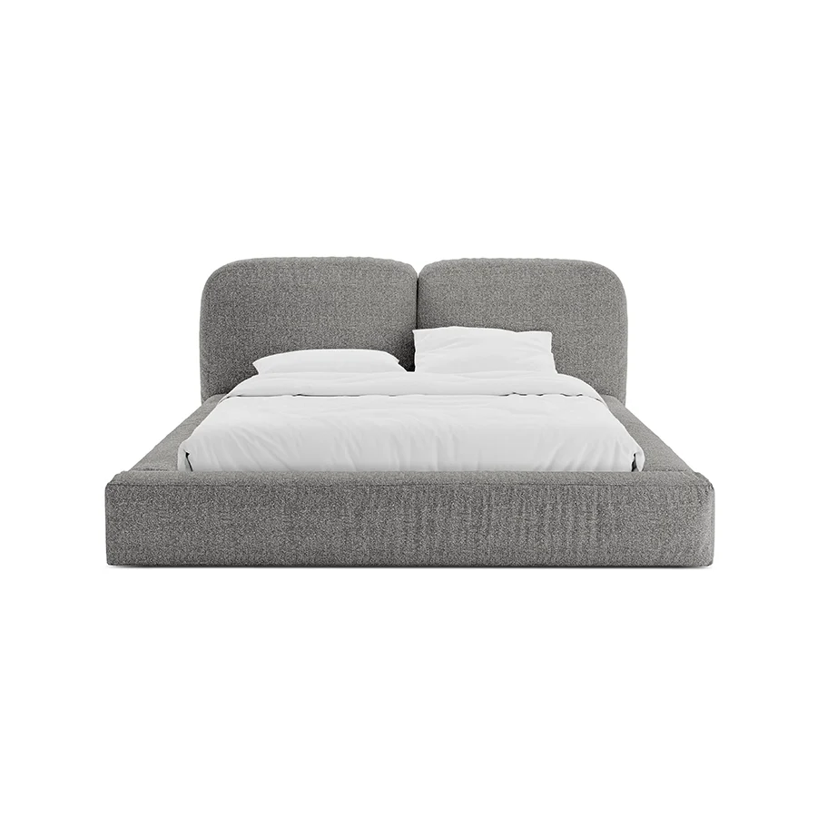 Pat gri grafit boucle 160 x 200 Martina
