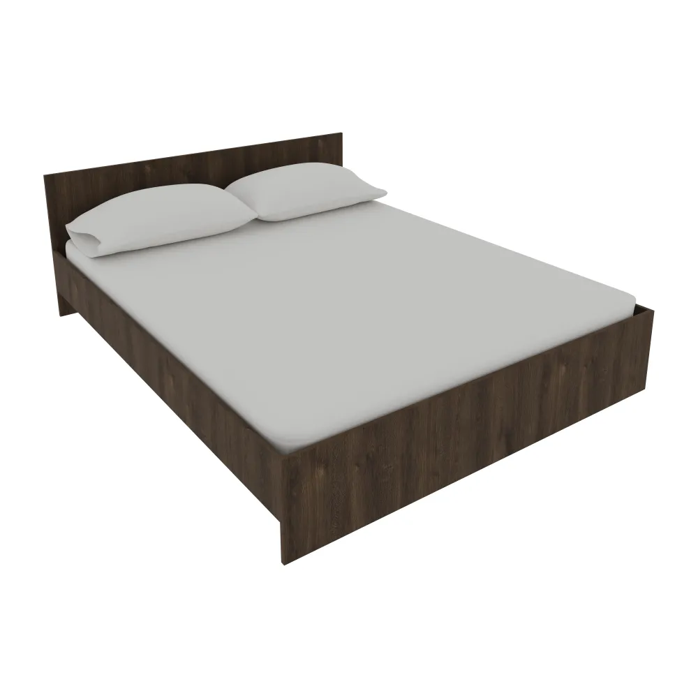 Pat Remi, 200 x 160 cm, saltea spuma inclusa, Stejar Bronz