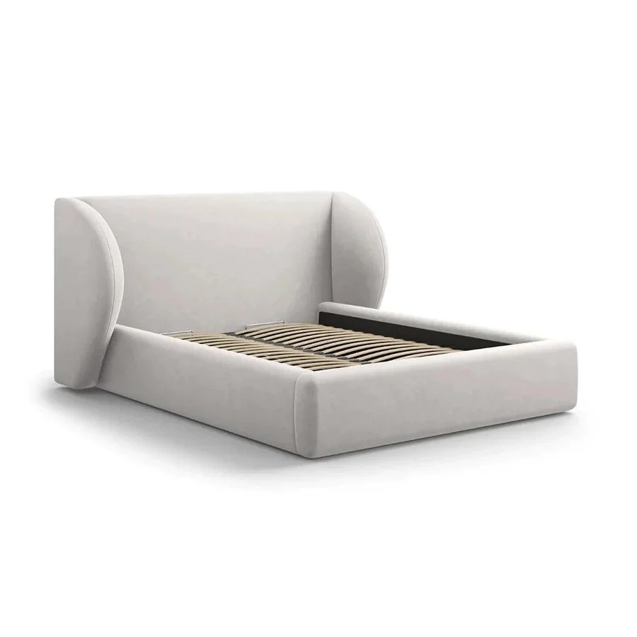 Pat silver din catifea 160x200 Miley
