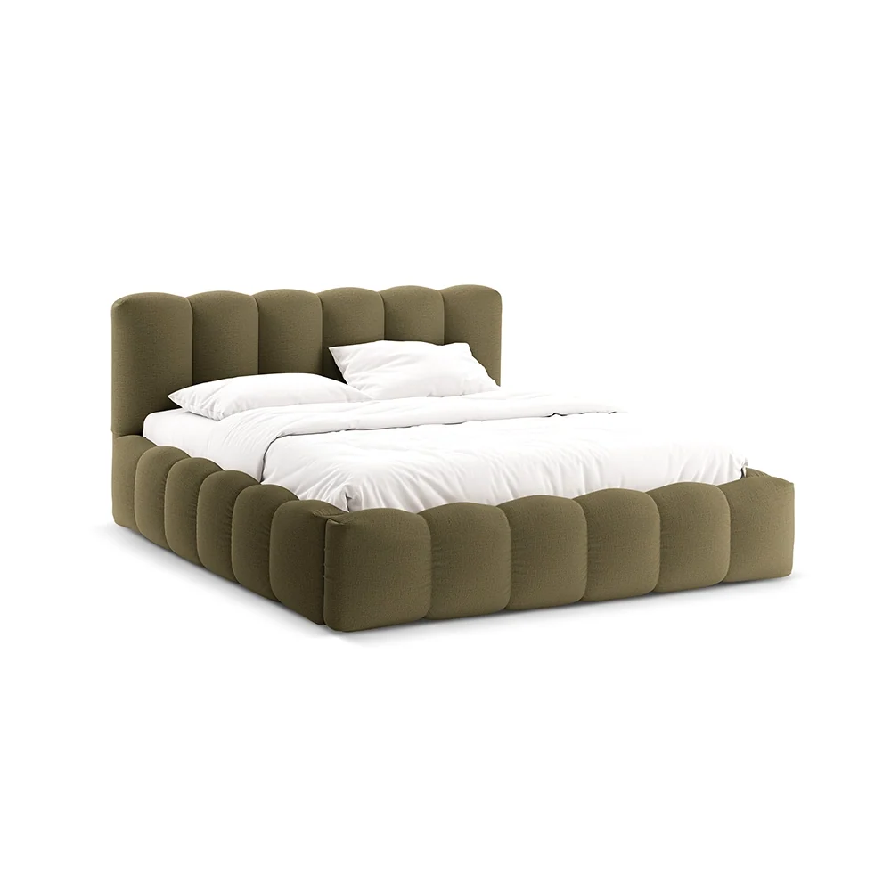Pat verde din textil moly 180 x 200 Lupine