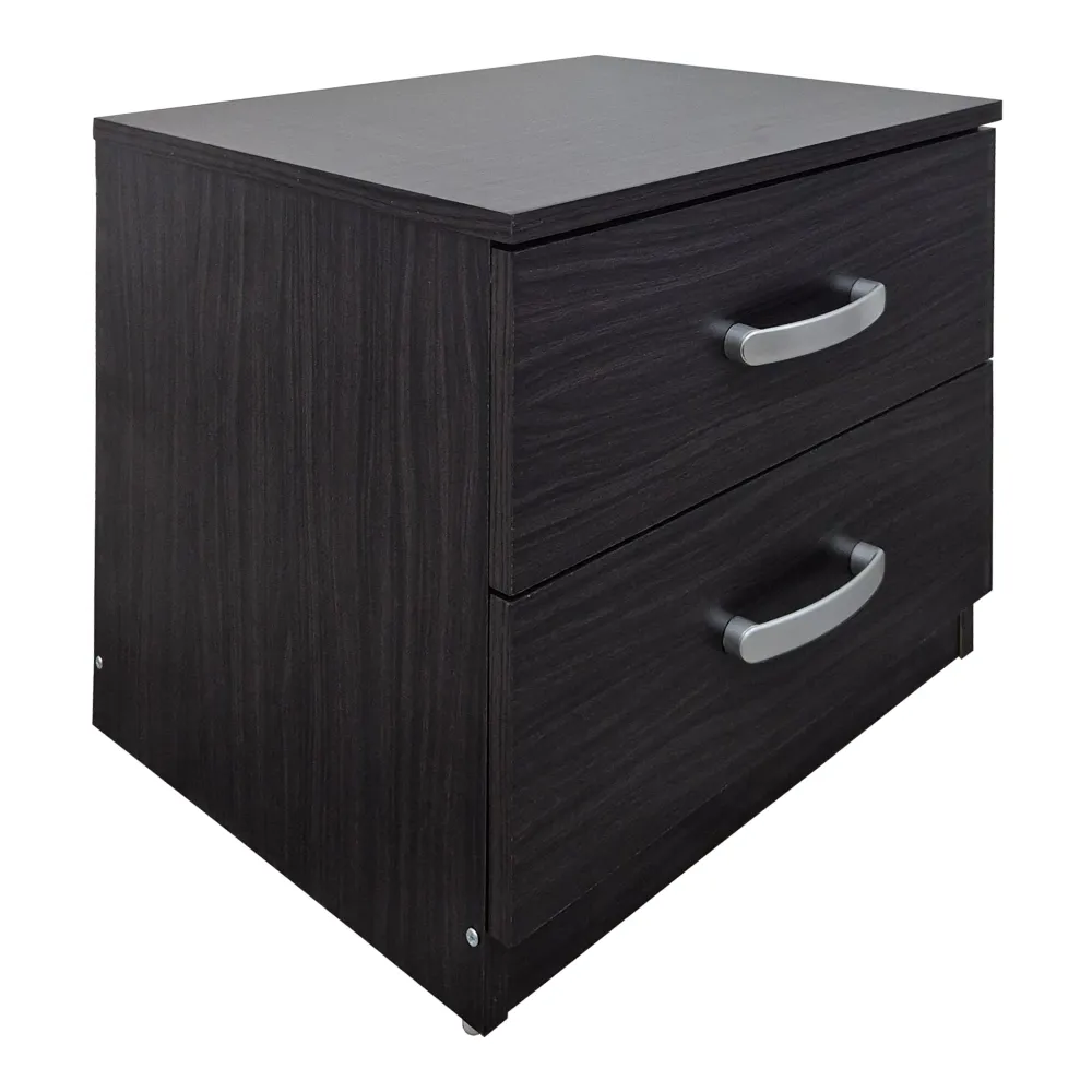Set Dormitor Athos cu Pat 90x190cm, Stil Modern, Material Wenge, Set 3 Piese
