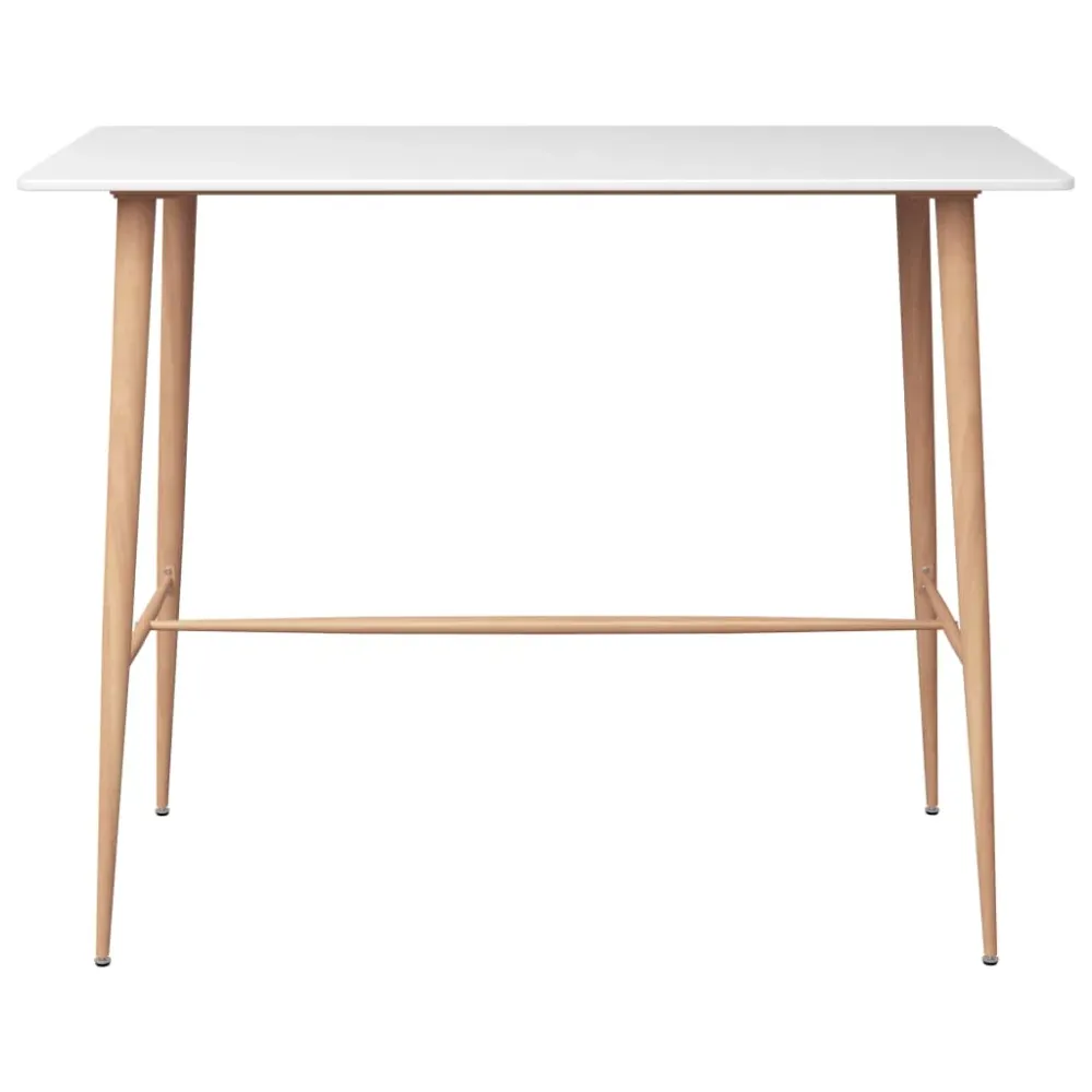 Set mobilier de bar, 3 piese, alb