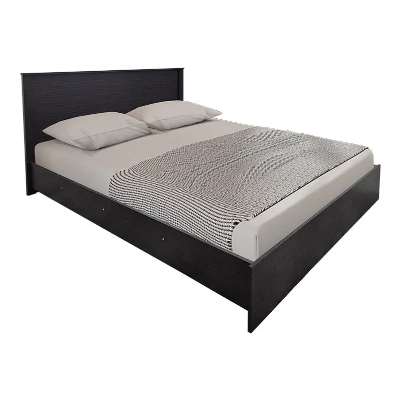 Set Mobilier Dormitor cu Pat 160x200cm, Athos, Stil Modern, Lemn Wenge, Dimensiuni Generoase, Set 4 Piese
